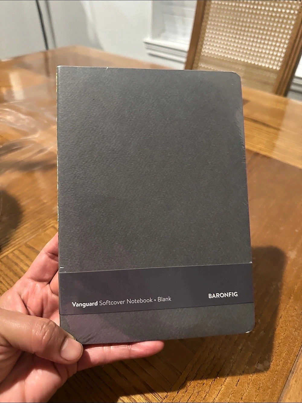 Baronfig Vanguard Softcover Notebook - Blank Gray NWT